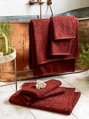 Rockett St George Red Leopard 100% Cotton Towel - Image 1 of 12