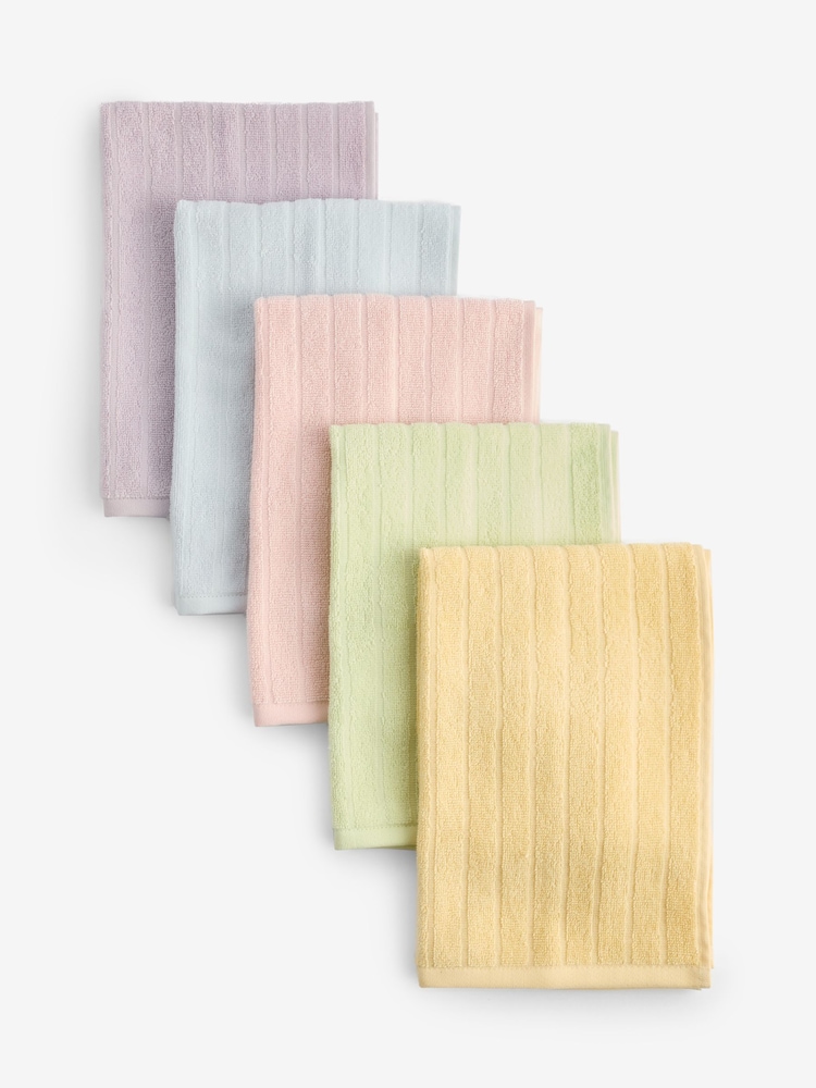 Multi Terry Set of 5 Tea Towels - Image 4 of 4 Multi Terry Set of 5 Tea Towels - Image 4 of 4