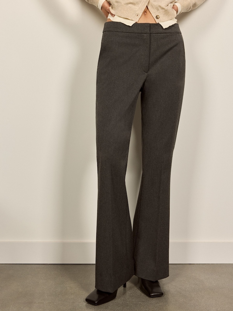 BHOEM Grey Cropped Flare Trousers - Image 2 of 4