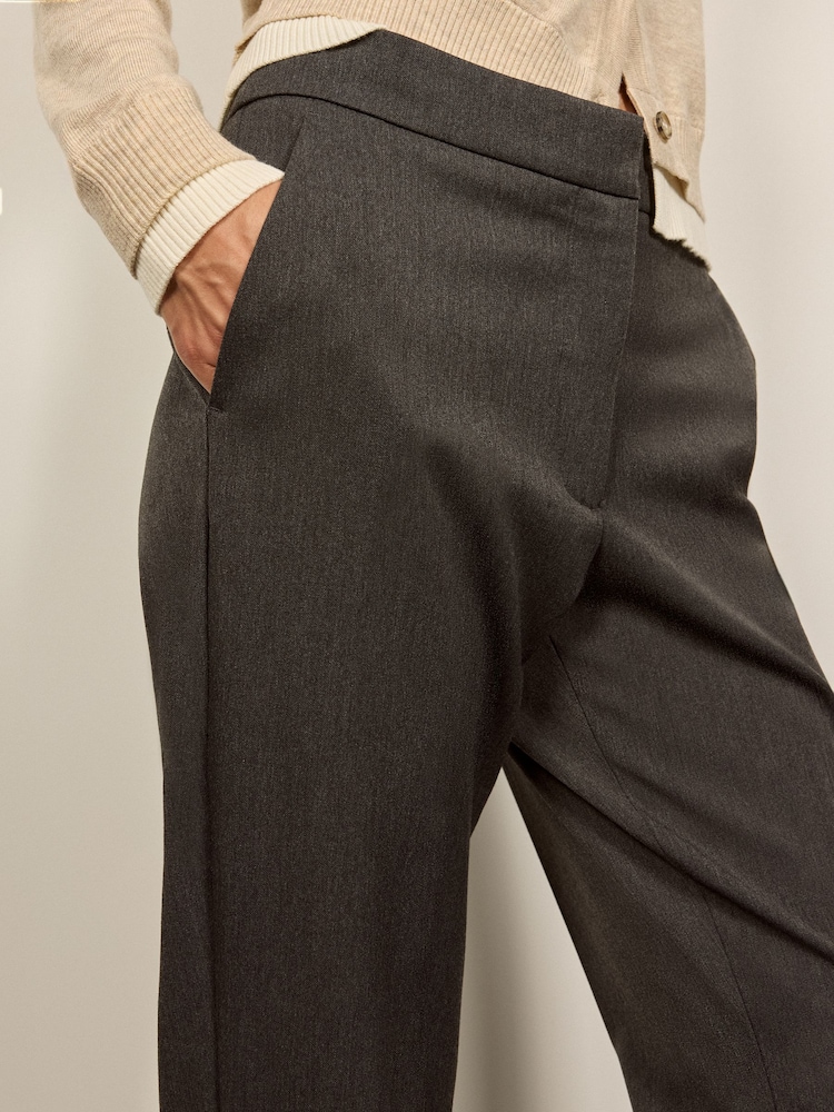 BHOEM Grey Cropped Flare Trousers - Image 4 of 4