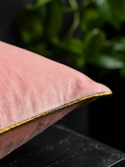 Rockett St George Rose Beaded Love Birds Piped Cushion - Image 3 of 4