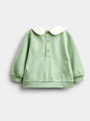 JoJo Maman Bébé Sage Green Floral Peter Rabbit™ Flopsy Sweatshirt & Legging Set - Image 6 of 10