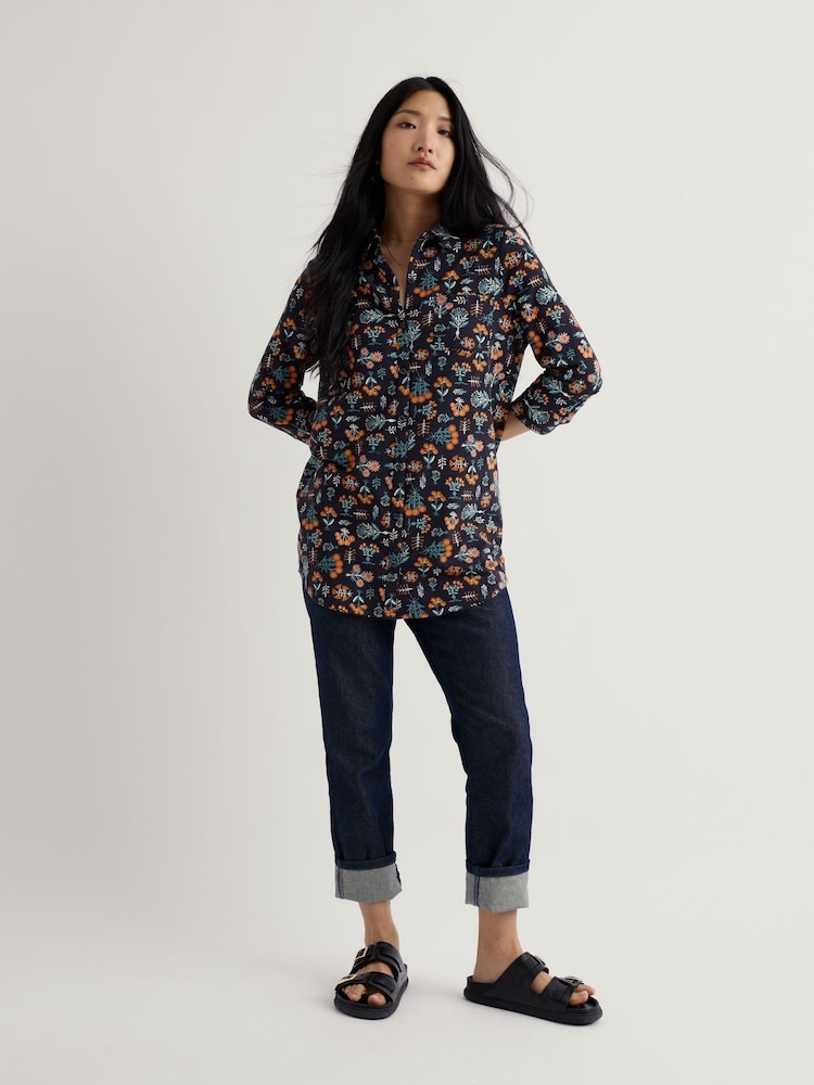 Seasalt Cornwall Blue Dove Plant Tunic - Image 1 of 5