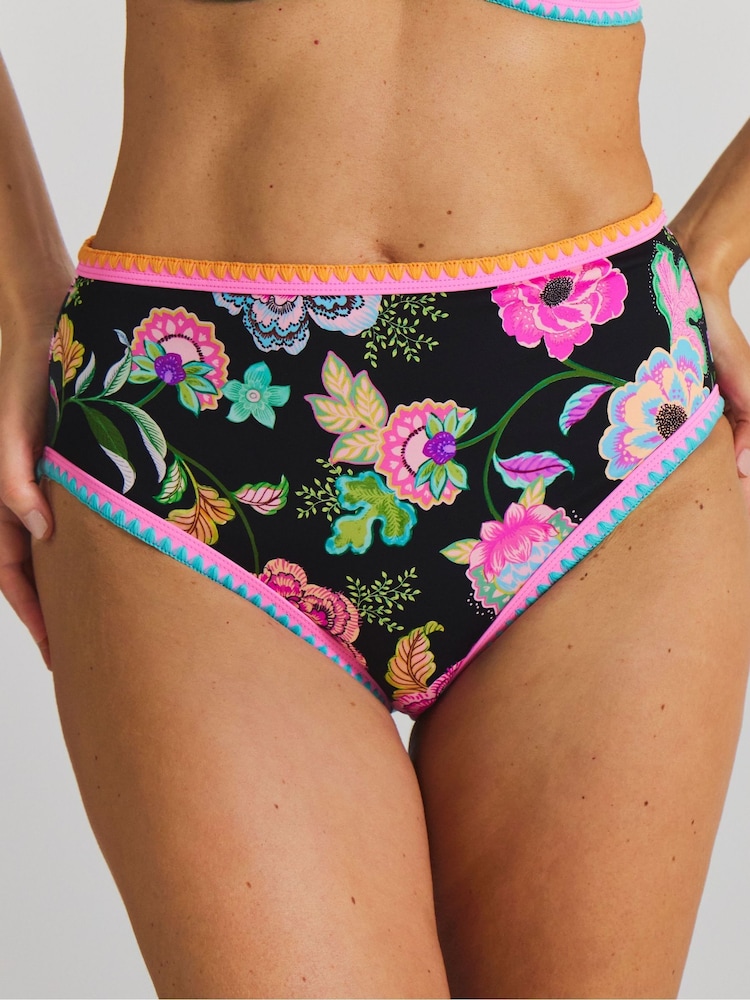 Figleaves Black High Waist Bikini Briefs - Image 2 of 4 Figleaves Black High Waist Bikini Briefs - Image 2 of 4