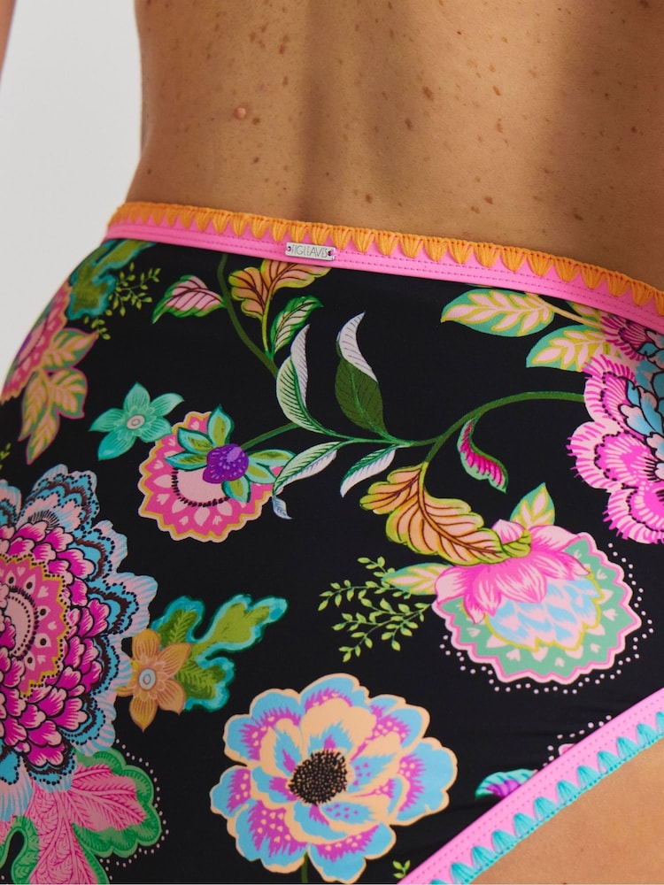 Figleaves Black High Waist Bikini Briefs - Image 4 of 4 Figleaves Black High Waist Bikini Briefs - Image 4 of 4