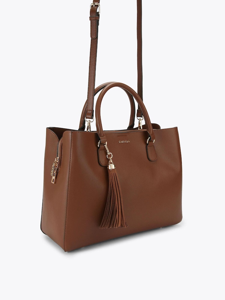 Carvela Brown Large Como Nude Tote Bag - Image 2 of 4