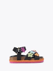 Kurt Geiger London Black Junior Mini Kensington Espadrill Sandals - Image 1 of 4
