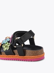 Kurt Geiger London Black Junior Mini Kensington Espadrill Sandals - Image 3 of 4