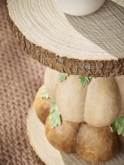 Light Natural Pumpkin Resin Side Table - Image 2 of 5
