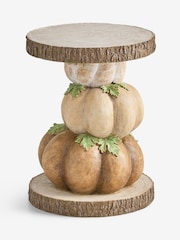 Light Natural Pumpkin Resin Side Table - Image 4 of 5