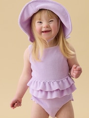 MORI Purple Floppy Sun Safe Swim Hat - Image 2 of 4