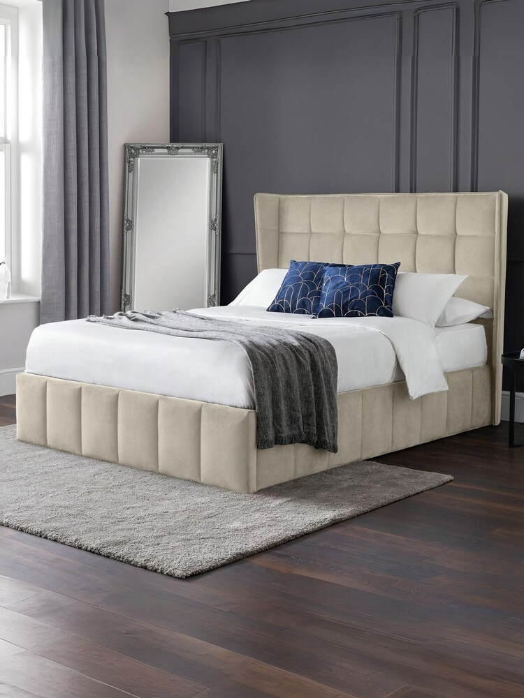 Julian Bowen Cream Gatsby Storage Ottoman Bed - Image 1 of 14