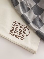 Khaki/Grey/Maroon Shorts Pyjamas 3 Pack (9mths-12yrs) - Image 9 of 9