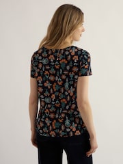 Seasalt Cornwall Blue Appletree T-Shirt - Image 3 of 5