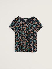 Seasalt Cornwall Blue Appletree T-Shirt - Image 4 of 5