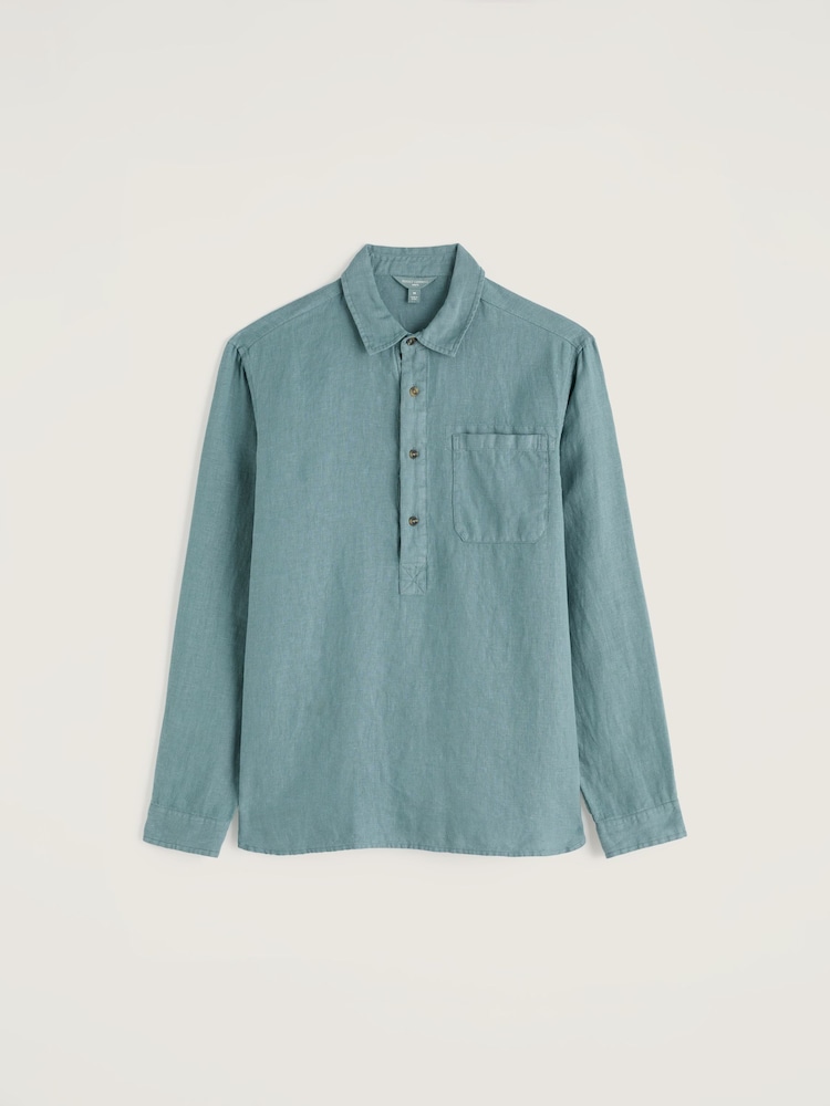 Seasalt Cornwall Blue Artists Shirt - Image 1 of 2 Seasalt Cornwall Blue Artists Shirt - Image 1 of 2