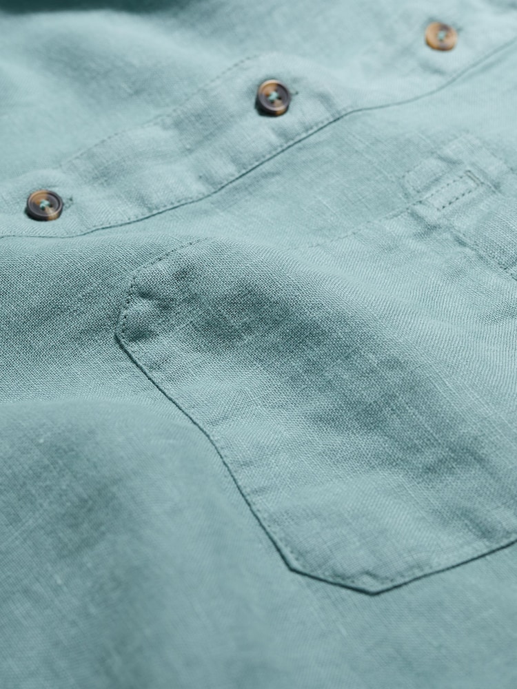 Seasalt Cornwall Blue Artists Shirt - Image 2 of 2 Seasalt Cornwall Blue Artists Shirt - Image 2 of 2
