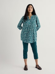 Seasalt Cornwall Blue Op Art Tunic - Image 1 of 5