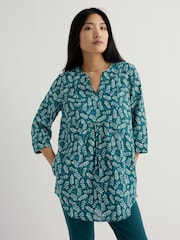 Seasalt Cornwall Blue Op Art Tunic - Image 3 of 5