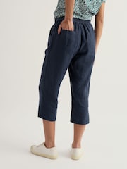 Seasalt Cornwall Blue Point Crops Trousers - Image 3 of 5