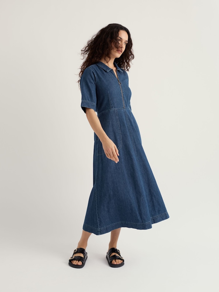 Seasalt Cornwall Blue Gwenter Dress - Image 1 of 5