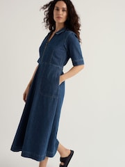Seasalt Cornwall Blue Gwenter Dress - Image 2 of 5