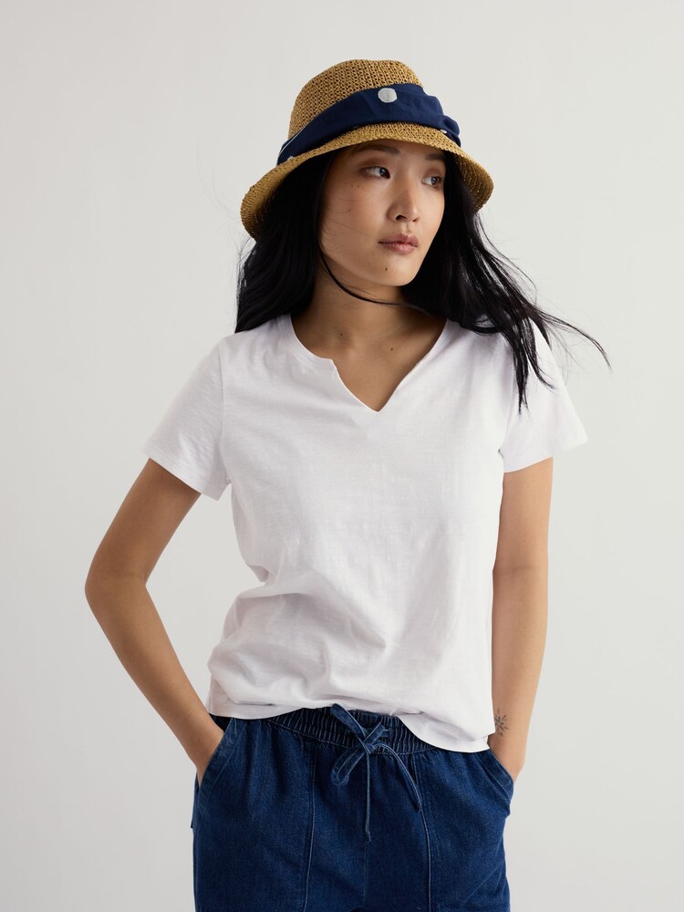 أبيض - Seasalt Cornwall Kellow T-Shirt - Image 1 of 5