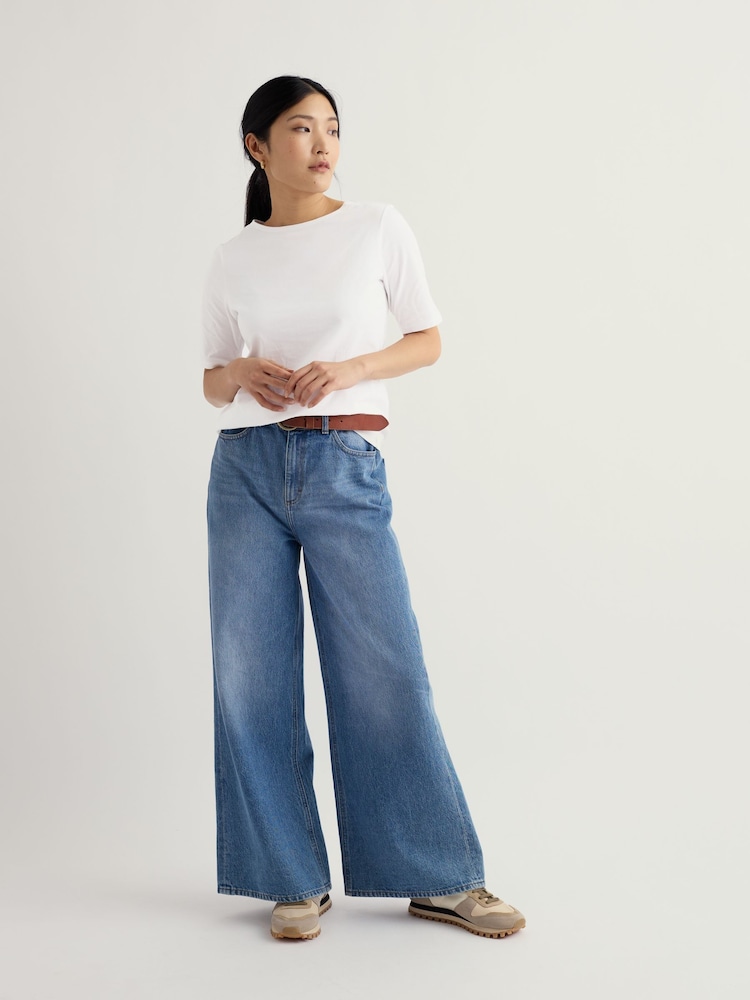 Seasalt Cornwall White Poisson T-Shirt - Image 1 of 5