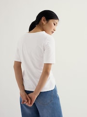 Seasalt Cornwall White Poisson T-Shirt - Image 3 of 5