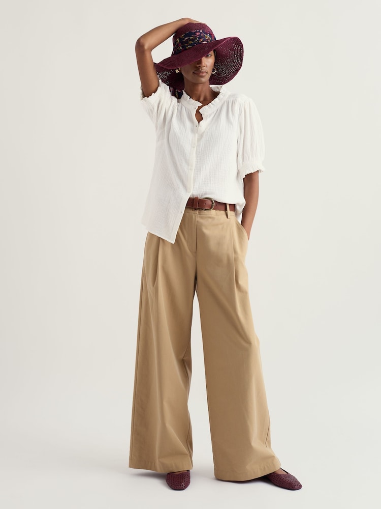 Seasalt Cornwall White Shore Path Shirt - Image 1 of 5