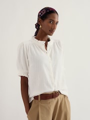 Seasalt Cornwall White Shore Path Shirt - Image 2 of 5