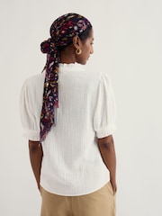 Seasalt Cornwall White Shore Path Shirt - Image 3 of 5