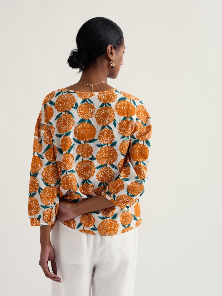 Seasalt Cornwall Yellow Streamlet Top - Image 2 of 5