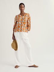 Seasalt Cornwall Yellow Streamlet Top - Image 3 of 5