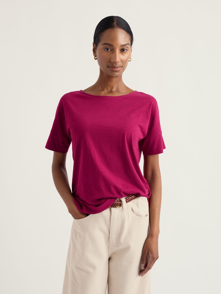 Seasalt Cornwall Pink Bryher View T-Shirt - Image 1 of 5