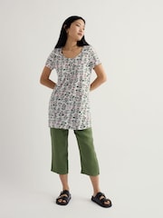 Seasalt Cornwall Green Point Crops Trousers - Image 1 of 5