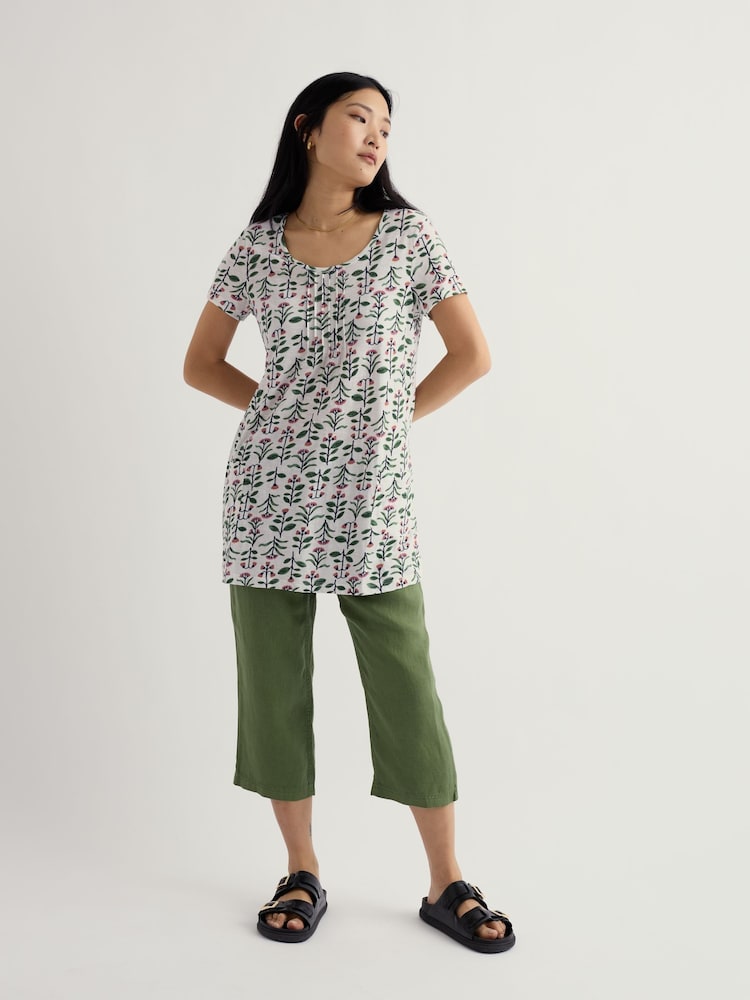 Seasalt Cornwall Green Point Crops Trousers - Image 1 of 5