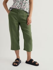 Seasalt Cornwall Green Point Crops Trousers - Image 2 of 5
