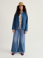 Seasalt Cornwall Blue Reading Rocks Jacket - Image 1 of 5