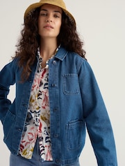 Seasalt Cornwall Blue Reading Rocks Jacket - Image 3 of 5