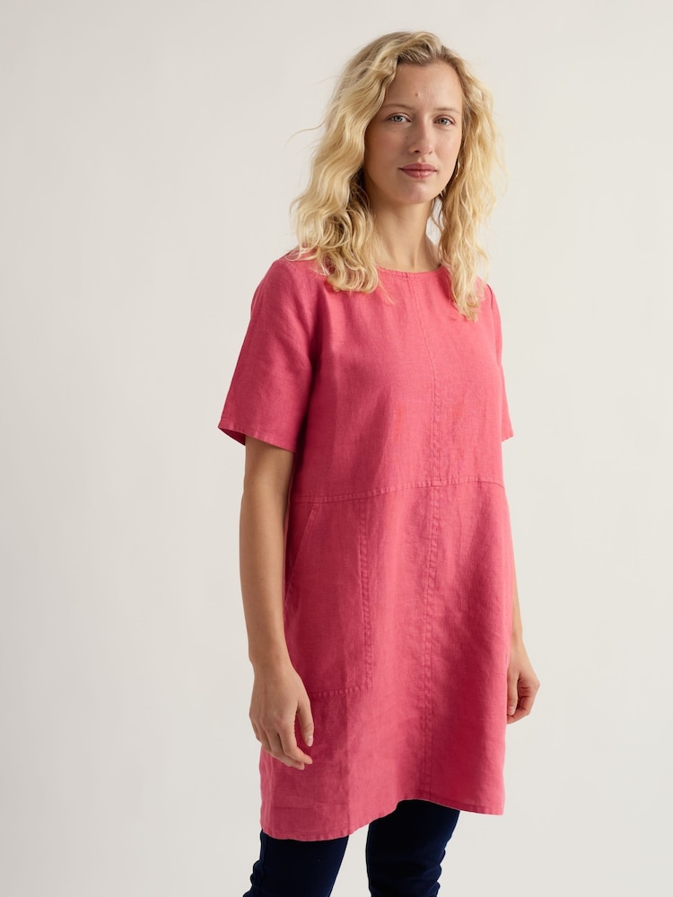 Seasalt Cornwall Pink Soft Shading Tunic - Image 1 of 5 Seasalt Cornwall Pink Soft Shading Tunic - Image 1 of 5