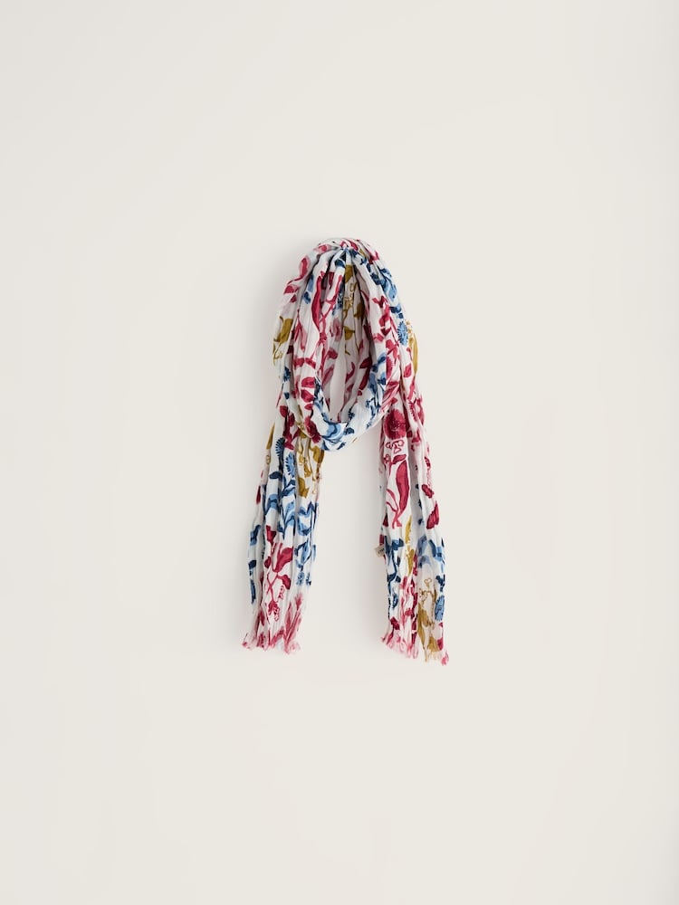 Seasalt Cornwall White Larissa Scarf - Image 2 of 5 Seasalt Cornwall White Larissa Scarf - Image 2 of 5