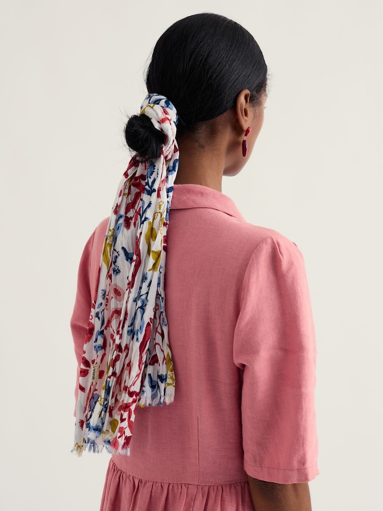 Seasalt Cornwall White Larissa Scarf - Image 5 of 5 Seasalt Cornwall White Larissa Scarf - Image 5 of 5