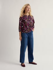 Seasalt Cornwall Blue Watercolour Sketch Top - Image 1 of 5