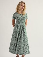 Seasalt Cornwall Green Short Sleeve Veronica Dress - Image 2 of 5