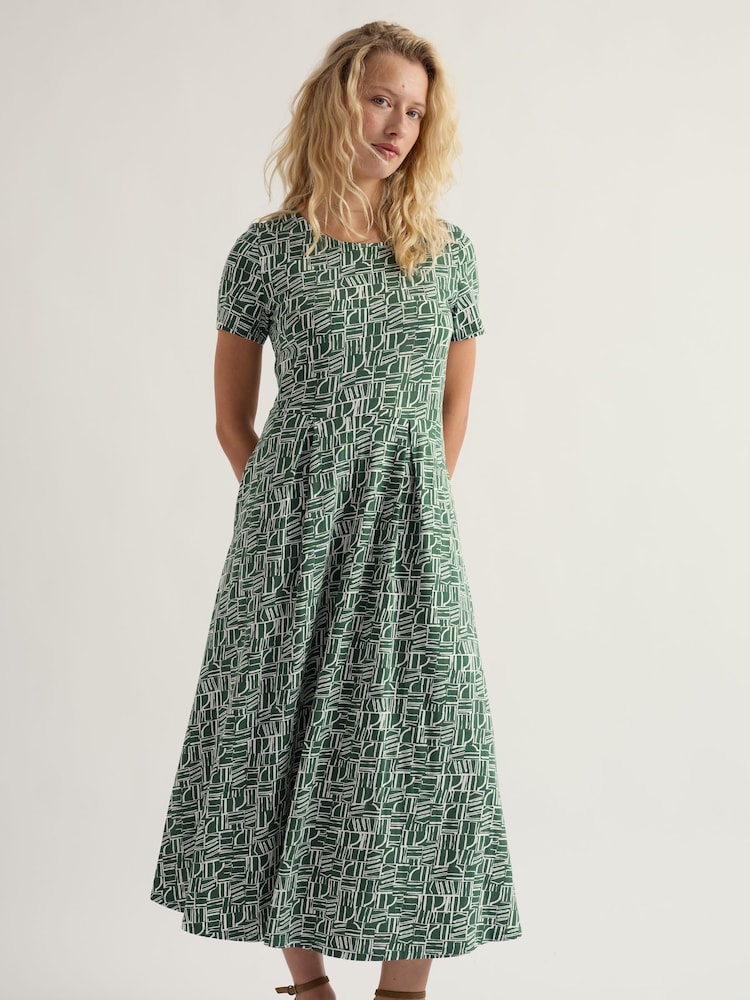 Seasalt Cornwall Green Short Sleeve Veronica Dress - Image 2 of 5