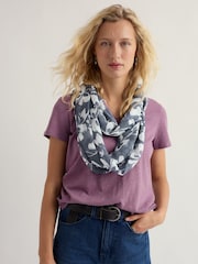 Seasalt Cornwall Blue /  White Wilcove Snood - Image 1 of 4