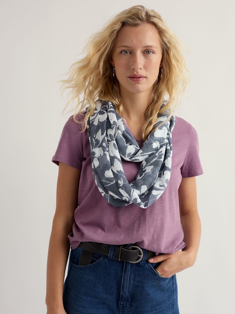 Seasalt Cornwall Blue /  White Wilcove Snood - Image 1 of 4