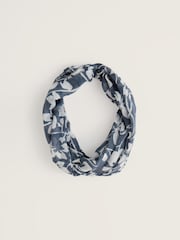 Seasalt Cornwall Blue /  White Wilcove Snood - Image 2 of 4