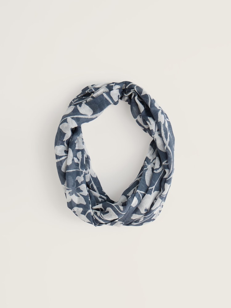 Seasalt Cornwall Blue /  White Wilcove Snood - Image 2 of 4
